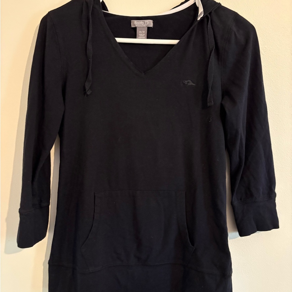 Black Hoodie Top